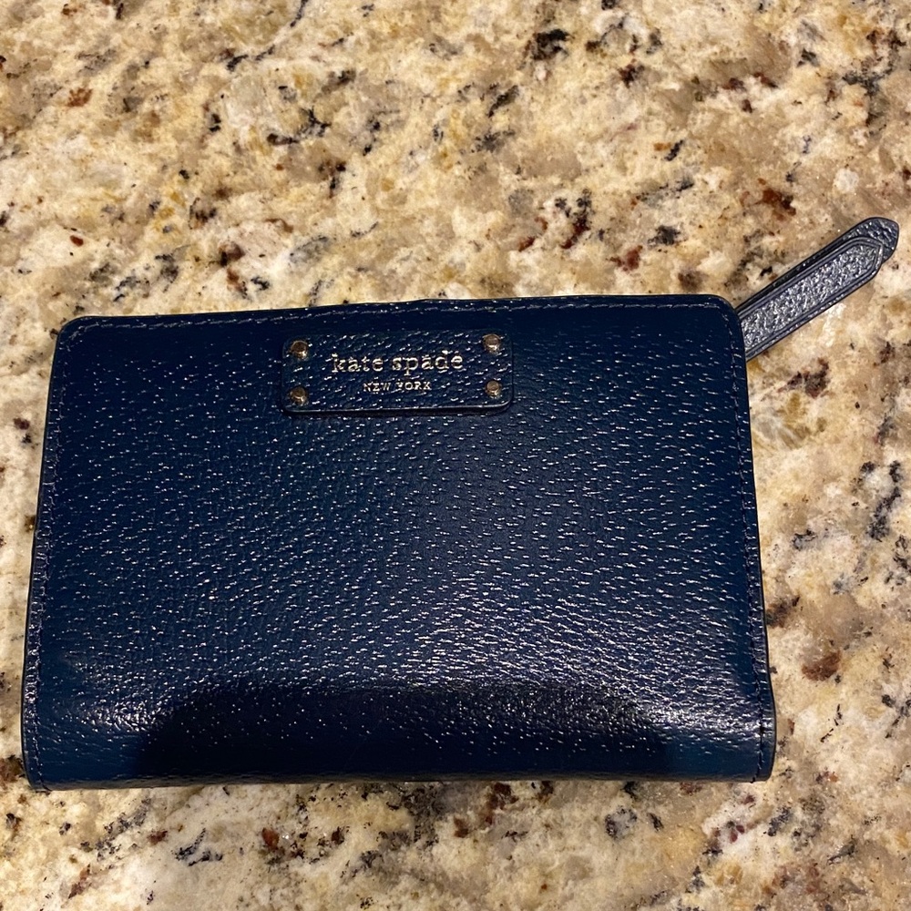 Kate Spade Midnight Blue Textured Wallet